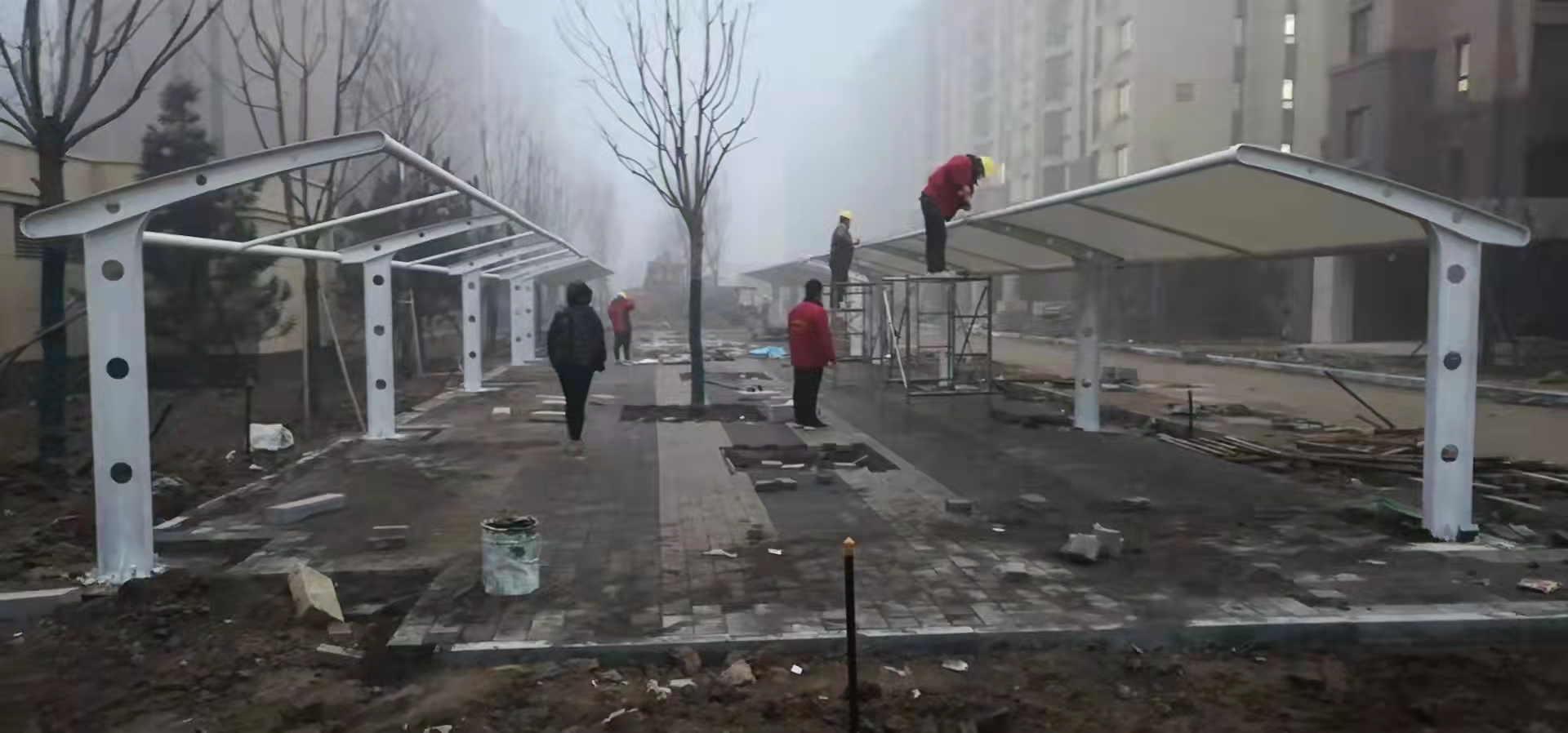 雄安膜結(jié)構(gòu)車棚